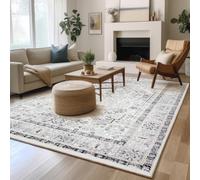 Carpeto Grand Tapis Salon 240x330cm Crème Classique Oriental Doux Décoratif | Tapis pour Chambre Salle à Manger Bureau Entrée Beige Chauffage au Sol Facile D'entretien Résistant aux Détergents Élégant
