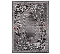 Carpeto Grand Tapis Salon 300x400cm Anthracite Gris Végétal Rétro 90 Doux | Tapis pour Chambre Salle à Manger Bureau Chauffage au Sol Facile D'entretien Résistant aux Détergents Poils Courts Décoratif