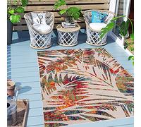 Carpeto Rugs Tapis Abstrait Exterieur Terrasse, Balcon Moderne - Grand Tapis Exterieur - Tapis D’Exterieur Terrasse Grande Taille Résistant Aux Intempéries - Carpet Rug - Multicolore 1-140 x 200 cm