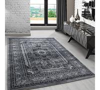 Carpetsale24 Orient Tapis oriental 200 x 290 cm Gris Poils courts décoratifs Élément d'ameublement facile d'entretien salon/salle à manger