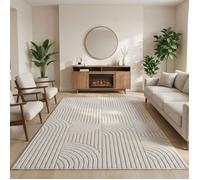 Carpetsale24 Tapis 240x340 cm Crème Design Bohème Bouclé Style Scandinave Moderne Tapis XL pour Salon Salle à Manger Chambre