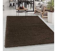 Carpetsale24 Tapis à Poils Longs, Couleur Marron, Unicolor - Monochrome, 107581, Tapis Rectangle, Tapis Salon-Salle à Manger ou Chambre, 140 x 200 cm