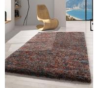 Carpetsale24 Tapis à Poils Longs, Couleur Terre Cuite, Motif mélangé, 25347, Tapis Rectangle, Tapis Salon-Salle à Manger ou Chambre, 200 x 290 cm