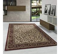 Carpetsale24 Tapis à Poils Ras, Couleur Crème, Conception Orientale, 105094, Tapis Rectangle, Tapis Salon-Salle à Manger ou Chambre, 160 x 230 cm