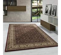 Carpetsale24 Tapis à Poils Ras, Couleur Rouge, Conception Orientale, 105078, Tapis Coureur, Tapis Salon-Salle à Manger ou Chambre, 80 x 150 cm