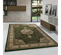 Carpetsale24 Tapis à Poils Ras, Couleur Vert, Conception Orientale, 105057, Tapis Coureur, Tapis Salon-Salle à Manger ou Chambre, 80 x 150 cm
