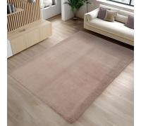 Carpetsale24 Tapis Brun 160x220 cm Tapis à Poils Courts Lavable, Antidérapant et Doux, Design Monochrome Moderne pour Salon, Chambre, Cuisine et Chambre d'enfant