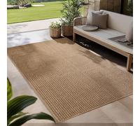 Carpetsale24 Tapis d intérieur et d extérieur Robuste, résistant aux intempéries et Facile à Entretenir, au Look Naturel en Jute, idéal pour Salon, Cuisine, terrasse, Jardin et Balcon, 120x170 cm