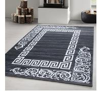 Carpetsale24 tapis Salon Moderne Gris 200x300 - Conception de Méandre Doux et Moelleux - Tapis Cuisine Moquette Salle de Sejour