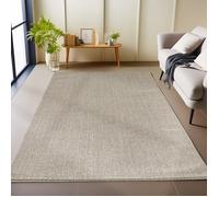 Carpetsale24 Tapis de Salon en Brun 140x200 cm tapis à boucles mélangées uni moderne tapis décoratif facile d'entretien doux