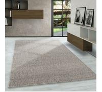 Carpetsale24 Tapis de Salon Moderne Uni Beige Chiné 240x340 cm - Boucles Courtes, Entretien Facile, Tapis Uni