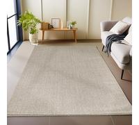 Carpetsale24 Tapis de Salon Robuste Tapis à Boucles mélangées uni avec Structure Moderne Tapis décoratif Cut-Loop, Taille: 280 x 370 cm, Couleur: Brun