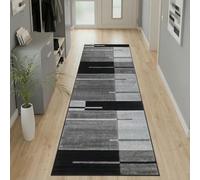 Carpetsale24 Tapis design carrelé gris 80x300