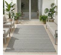 Carpetsale24 Tapis d'extérieur 280x370 cm Gris, motif vintage classique, idéal pour la cuisine, le balcon, la terrasse