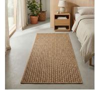 Carpetsale24 Tapis d intérieur et d extérieur Robuste, résistant aux intempéries et Facile à Entretenir, au Look Naturel en Jute, idéal pour Salon, Cuisine, terrasse, Jardin et Balcon, 80x150 cm