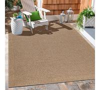 Carpetsale24 Tapis d'extérieur Naturelle, Robuste au Look Naturel de Jute, résistant aux intempéries, Convient pour terrasse, Balcon, Jardin, Salon et Cuisine Tapis 160 x 230 cm