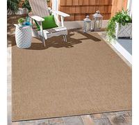 Carpetsale24 Tapis d'extérieur Naturelle, Robuste au Look Naturel de Jute, résistant aux intempéries, Convient pour terrasse, Balcon, Jardin, Salon et Cuisine Tapis 240 x 340 cm