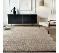 Carpetsale24, Tapis en Coton Chenille Beige 160x230 cm Lavable, Style Boho, Vintage Kelim, Poils Courts, Antidérapant et Doux, Mélange Monochrome, pour Salon, Chambre, Bureau & Cuisine