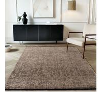 Carpetsale24, Tapis en Coton Chenille Brun 160x230 cm Lavable, Antidérapant et Doux, Pour Salon, Chambre, Bureau & Cuisine