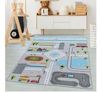 Carpetsale24 Tapis enfant tapis de jeu color gris 140x200 cm tapis chambre enfant tapis chambre bébé