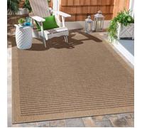 Carpetsale24 Tapis extérieur Tapis pour cuisine terrasse-balcon ou salon Look Naturel de Jute modèle unie Beige 240x340 cm