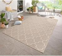 Carpetsale24 Tapis Rectangulaire, Beige, Scandinave, 200 x 290 cm, Intérieur/Extérieur, Résistant aux Taches et à l'Eau