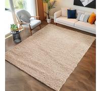 Carpettex Moderne Tapis Salon Tapis Chambre Adulte Beige Tapis 300x400 cm - Tapis Poil Long Shaggy Salle de Séjour Concevoir Unicolore Tapis Doux et Moelleux - Tapis Cuisine Moquette Salon
