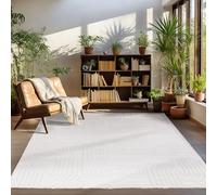 Carpettex Moderne Tapis Salon Tapis Chambre Nature 240 x 340 cm - Tapis à Poils Courts, Effet 3D Style Scandinave, Motif bohème scandinave Doux et Moelleux - Tapis Cuisine Moquette Salle de Sejour