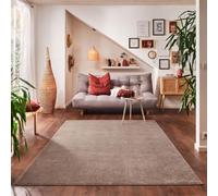 Carpettex Tapis 160x230 cm Beige Poils Courts Uni Moderne