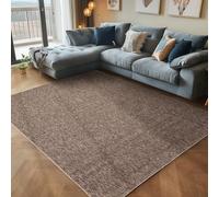 Carpettex Tapis à Poil Court en Tissu Plat, Tapis à Boucle mélangée, Facile à Entretenir, adapté pour Le Salon et la Chambre à Coucher, Couleur: Marron, Taille: 120 x 170 cm