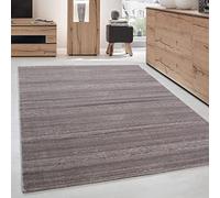 Carpettex Tapis de salon, à poils courts, 80 x 150 cm, beige, moderne, motif uni, moelleux, doux, lavable, pour cuisine, salle à manger