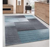 Carpettex Tapis de Salon Chambre à Coucher Salle à Manger à Poil Court avec Un Design Moderne et Un Aspect mélangé, Couleur: Bleu, Taille: 200 x 290 cm