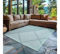 Carpettex Tapis d'Extérieur Résistant aux Intempéries 160x230 cm Bleu - Résistant aux UV, Imperméable et Léger - Idéal pour Balcon, Terrasse, Cuisine et Jardin