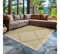 Carpettex Tapis d'Extérieur Résistant aux Intempéries 160x230 cm Vert - Résistant aux UV, Imperméable et Léger - Idéal pour Balcon, Terrasse, Cuisine et Jardin