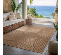 Carpettex Tapis dintérieur et dextérieur robuste, marron, salon, cuisine, terrasse, jardin et balcon, 240x340 cm