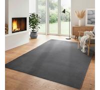 Carpettex Tapis Lavable à Poils Courts 160x230 cm Gris Moderne
