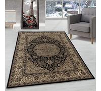 Carpettex Tapis Oriental pour Salon avec Design Oriental d'aspect Classique à Poil Court et Facile d'entretien, Couleur: Noir, Taille: 240 x 340 cm