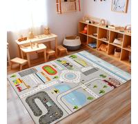Carpettex Tapis pour Enfants avec Design de Rue, adapté aux garçons, idéal pour la Chambre d'enfant. Ce Tapis de Jeu est antidérapant et Lavable, Couleur: Gris, Taille: 120 x 170 cm