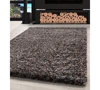 Carpettex Tapis Shaggy à Poil Long Design mélangé, Tapis à Poil Long de Style Vintage pour Le Salon, Couleur: Taupe, Taille: 160 x 230 cm