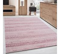 Carpettex Teppich Tapis de salon à poils courts - 200 x 290 cm - Rose moderne - Couleur unie - Moelleux - Extra doux - Lavable - Pour cuisine, salle à manger, chambre d'enfant, salon