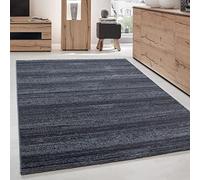 Carpettex Teppich Tapis de salon, à poils courts, 240 x 340 cm, gris, design moderne, moelleux, extra doux, lavable, pour cuisine, salle à manger, chambre d'enfant, salon