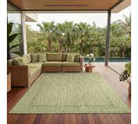 Carpettex Teppich Tapis d'extérieur uni résistant aux intempéries, idéal pour Les terrasses, Les balcons, Les Jardins et Les Cuisines, Couleur: Vert, Taille: 200 x 290 cm