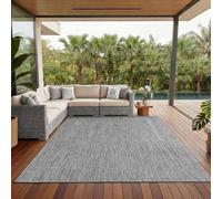 Carpettex Teppich Tapis d'extérieur uni résistant aux intempéries, idéal pour Les terrasses, Les balcons, Les Jardins et Les Cuisines, Couleur: Argent, Taille: 280 x 370 cm
