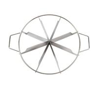 CarpNettore Diviseur Gâteau En Acier Inoxydable Régulières Cercle à Dér les Gâteaux Poignées Pratique Cadre nnage Gâteau, 8 Fentes
