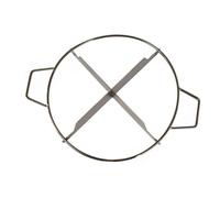 CarpNettore Diviseur Gâteau En Acier Inoxydable Régulières Cercle à Dér les Gâteaux Poignées Pratique Cadre nnage Gâteau, 4 Emplacements