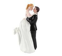 CarpNettore Figurine de Mariés Heureux pour Gâteau de Mariage/fête,