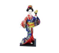 CarpNettore Figurine Geisha Kimono Traditionnel Décoratif Ppée Geisha en Tissu Stable Statue Décorative pr Entrée, Style A