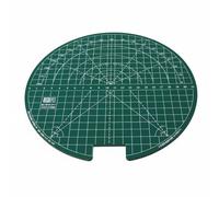 CarpNettore Station de Découpe Caoutchouc Tapis de Coupe Planche de Découpe Tapis Antidérapant Plateau Rond avec Grille d'Alignement, Table De Découpe Monocouche Épaisseur 3mm