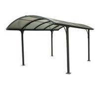 Carport en aluminium 14,62 m²- 301,5 x 485 cm - Gris anthracite