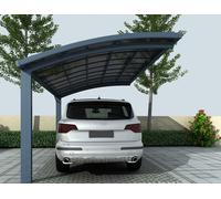Carport 2 poteaux 3X5m gris anthracite